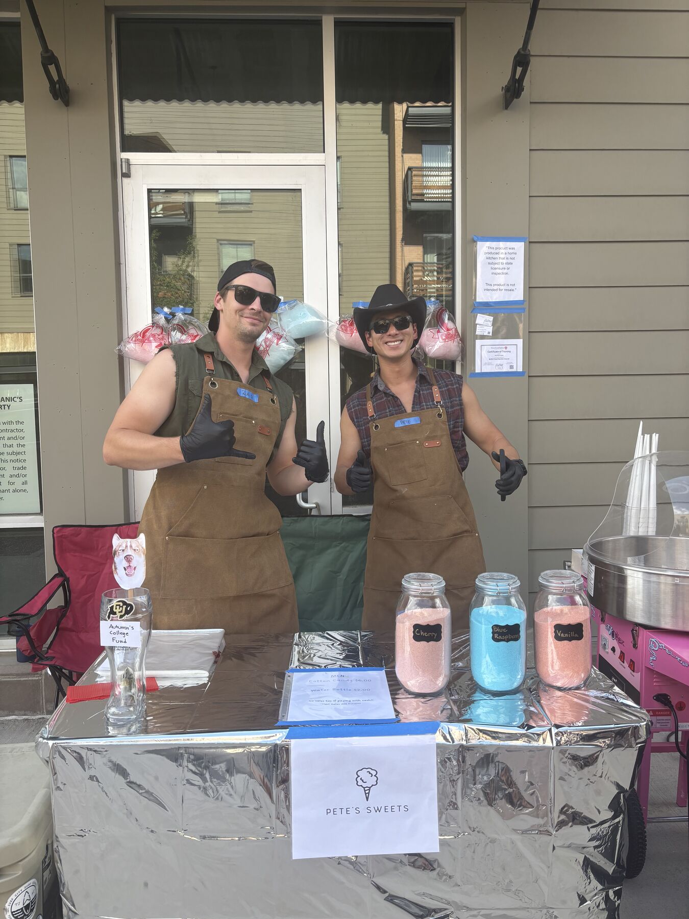 Pete's Sweets cotton candy crew